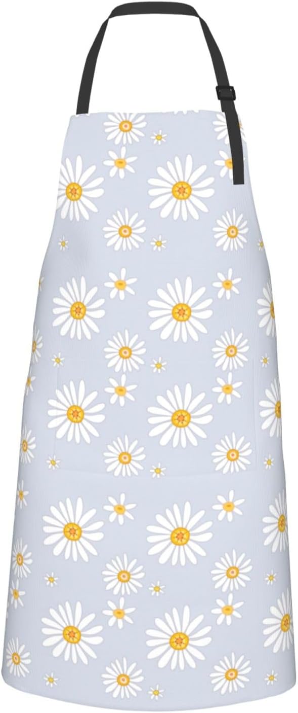 Perinsto Waterproof Apron With 2 Pockets Kitchen Chef Aprons Bibs For Cooking Baking Painting Gardening Grooming - Image 8