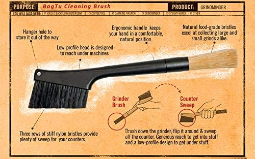 Powder Cleaning Brush Tools,Coffee Bean Grinder Brush and Counter Sweep Brush - Image 7