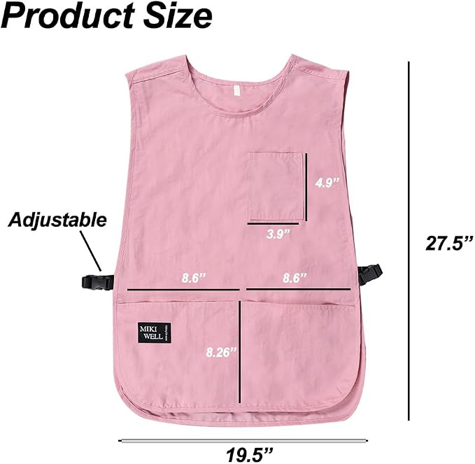 Waterproof Unisex Cobbler Apron with 4 Pockets Vest Style Ultralight Chef Waiter Work Overalls - Image 6