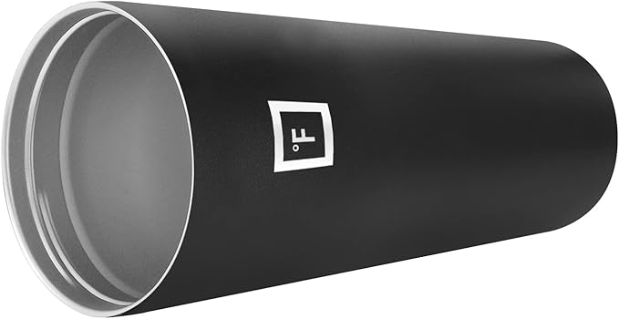 IRON °FLASK Classic Tumbler - Vacuum Insulated Stainless Steel Water Bottle, Double Walled, Drinking Cup, Insulated Travel Mug (Midnight Black, 32 oz Solid Lid)