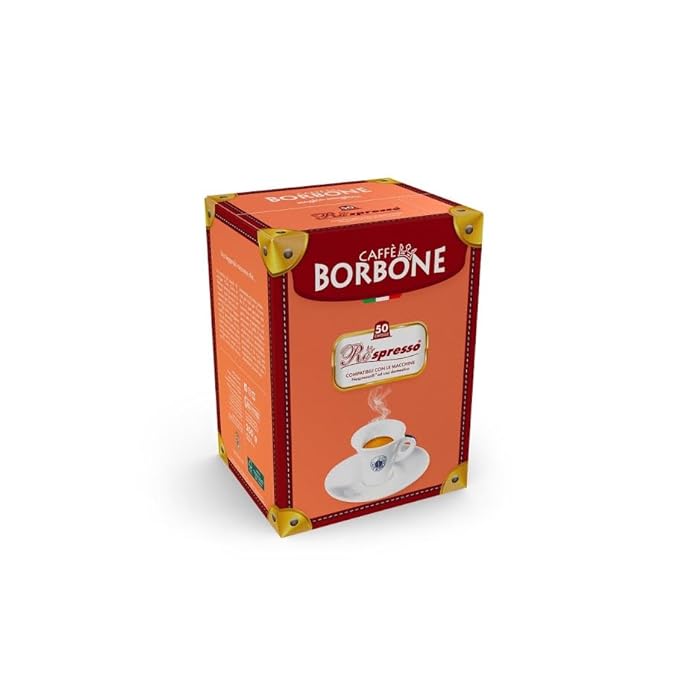 Caffè Borbone Decaffeinated Nespresso Compatible Espresso Coffee Pods, 50 Count Espresso Pods