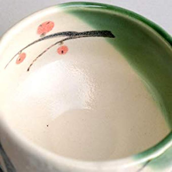 Happy Sales HSMB-CWCB1, Authentic Japanese Traditional Tea Ceremony Matcha Bowl Chawan Handcrafted in Japan, Cherry Blossom Design