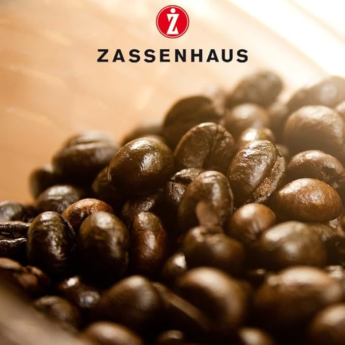 Zassenhaus Brasilia Coffee Mill, Beechwood Manual Coffee Bean Grinder, Traditional Hand Crank Coffee Mill (Mahogany)