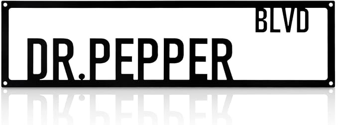 Metal Wall Art Decor Dr.Pepper Blvd Metal Signs Street Sign with Letter for Bar Home Man Cave Cafe 16 x 4 Inches by Unknown