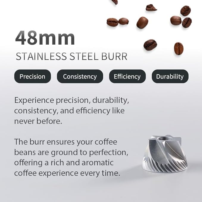 1Zpresso J Manual Coffee Grinder Silver Capacity 35g with Assembly Stainless Steel Conical Burr - Numercial Internal Adjustable Setting