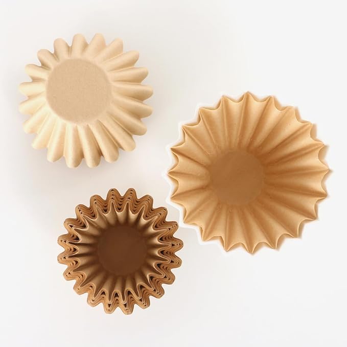 100 Count Unbleached Coffee Filters, 4-5 Cup Natural Basket Coffee Filter Paper for 5 Cup Coffee Maker, Small Coffee Travel Brewer, Single Serve Coffee Pot