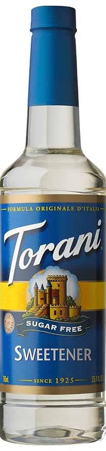 Torani Sugar Free Syrup, Sweetener, 25.4 Ounce (Pack of 1) by Torani