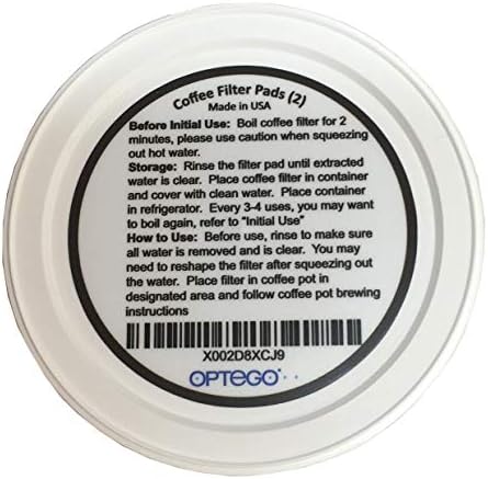Replacement Coffee Filter Pads, for Filtron Cold Brewer, 2/pack