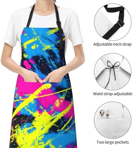 Apron Strong people waterproof work apron for kitchen cooking BBQ party perfect holiday gift with 2 Pockets - Image 6