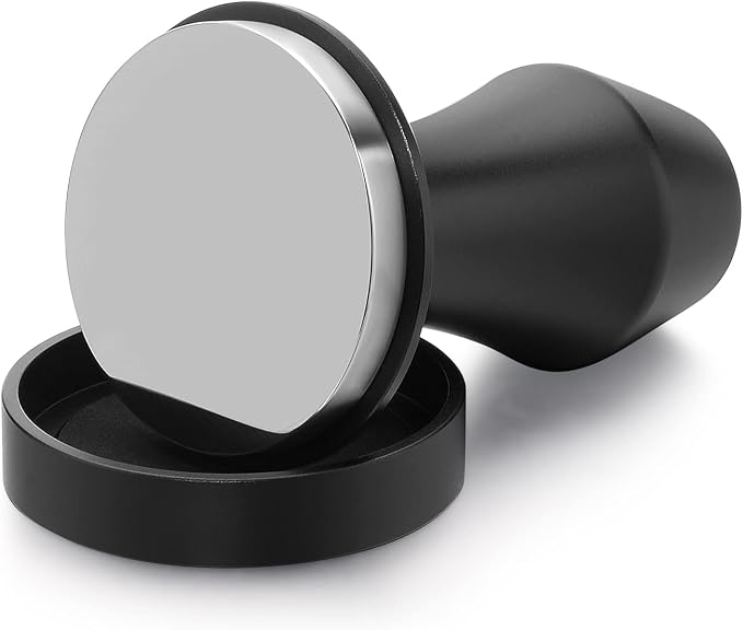 Normcore V4 Coffee Tamper 53.3mm - Spring-Loaded Tamper - Barista Espresso Tamper with 15lb / 25lb / 30lbs Replacement Springs - Anodized Aluminum Handle and Stand - Flat Base, Black - Image 8