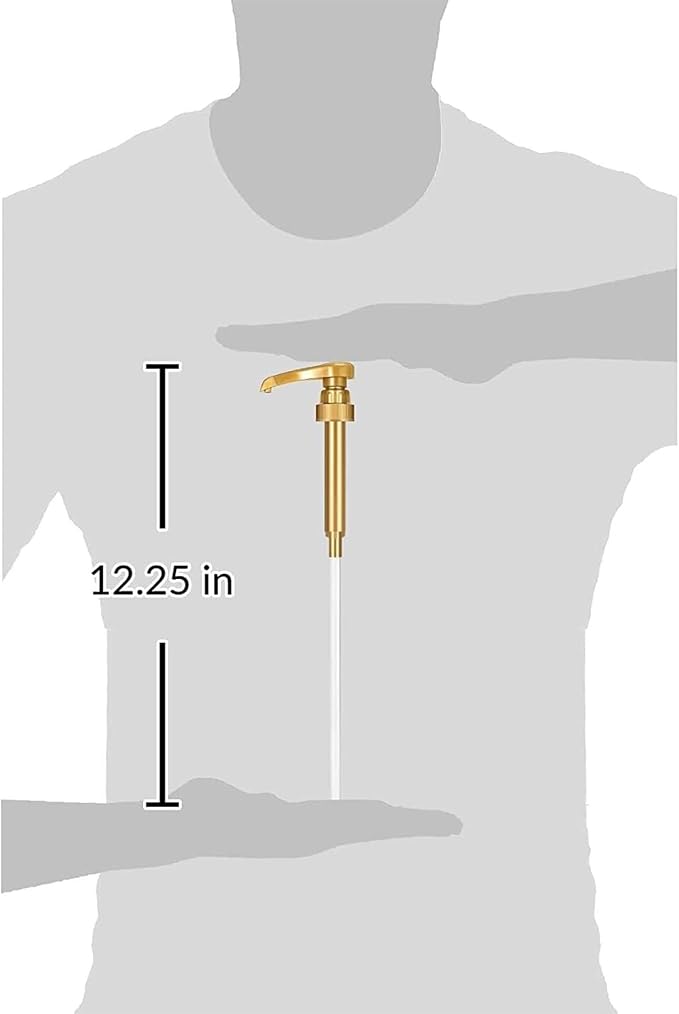 Syrup Pump Compatible with Torani, DaVinci and Skinny (Set of 2) - fits bottles (25.4 oz-750ml) (Gold) - Image 5