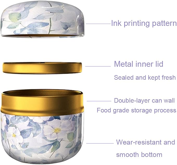 12-Pack Empty Tin Can Candle Containers With Lid Sealed Jar Scented Tea Tins Metal Coffee Candy Cans Gift Storage Jewelry Boxes Ink Printing Pattern Round Can