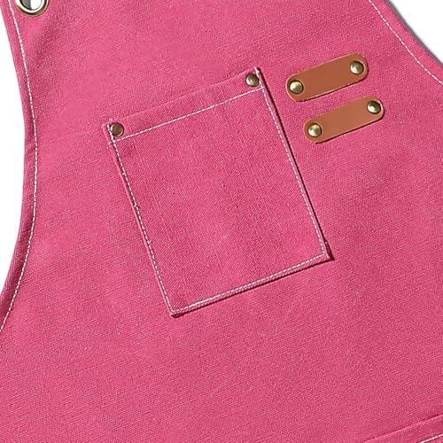 AFUN Aprons for Men Women with Large Pockets, 16-Ounce Cotton Canvas Cross Back Apron - Image 4