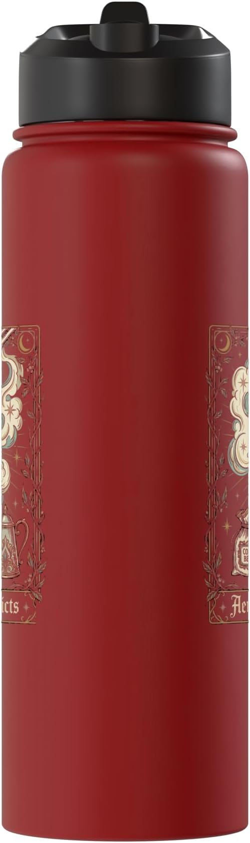 Gothic AeroPress Coffee Shirts Mystical Coffee Brewing Scene Stainless Steel Insulated Water Bottle