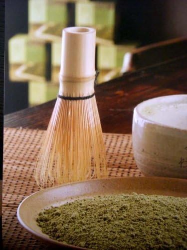 JapanBargain 4729, Matcha Whisk Set Japanese Chasen Bamboo Whisk Tea Spoon and Tea Scoop Chashaku and Whisk Stand Green Tea Ceremony Whisk Set (Whisk+Stand+Scoops)