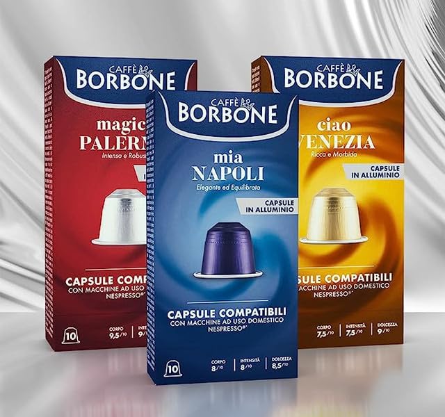 Caffè Borbone Variety Pack Aluminum Capsules Compatible with Nespresso Original Machines, Medium Roast, 100 Count