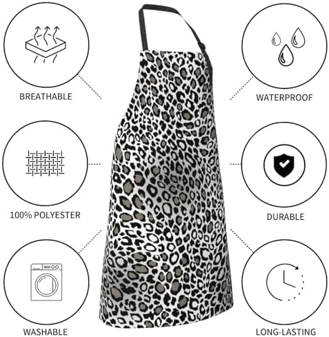 Perinsto Waterproof Apron With 2 Pockets Kitchen Chef Aprons Bibs For Cooking Baking Painting Gardening Grooming - Image 5