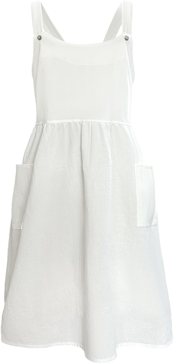 White Maid Apron for Women Cotton Waist Half Maid Costume Victorian Retro Ruffled Kitchen Cute Vintage Party Cosplay by Cityelf