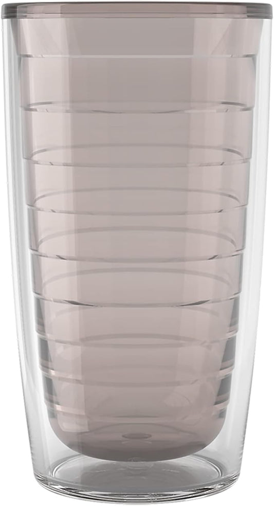 Tervis Clear & Colorful Tabletop Made in USA Double Walled Insulated Tumbler Travel Cup Keeps Drinks Cold & Hot, 16oz, River Rock