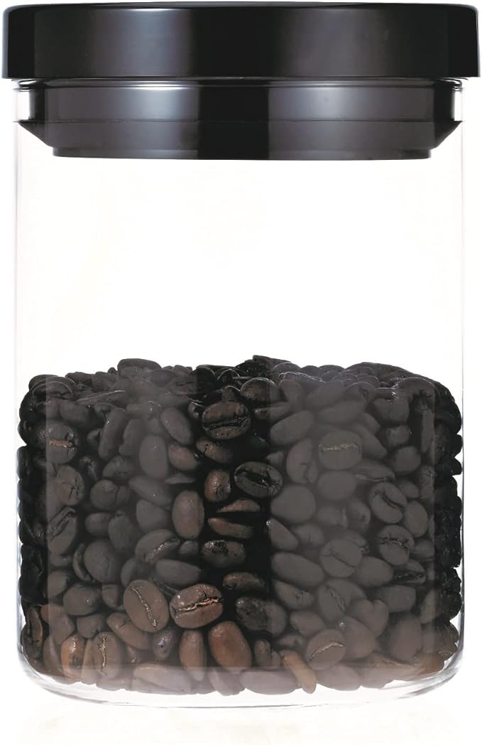 HARIO MCNR-200-B Coffee Canister M, Black
