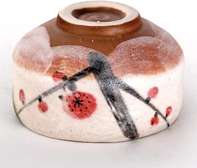 Happy Sales HSMB-CWCB1, Authentic Japanese Traditional Tea Ceremony Matcha Bowl Chawan Handcrafted in Japan, Cherry Blossom Design