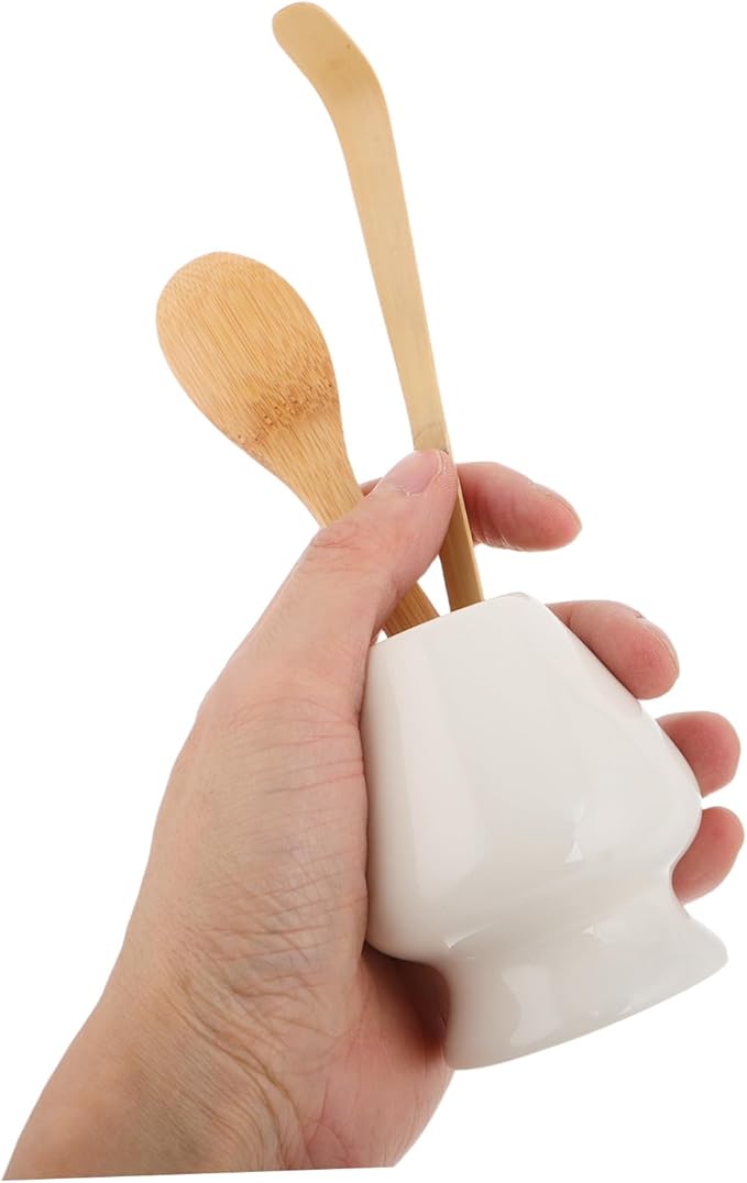 Matcha Tea Preparation Set Bamboo Whisk Scoop Brush Holder Japanese Matcha Tools Sturdy Elegant Design