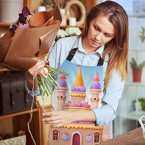 Candy city with cake castle Chefs Apron, Cooking and Baking Apron for Men and Women, Kitchen Apron, Butchers Apron, BBQ & Catering Bibs - Image 6