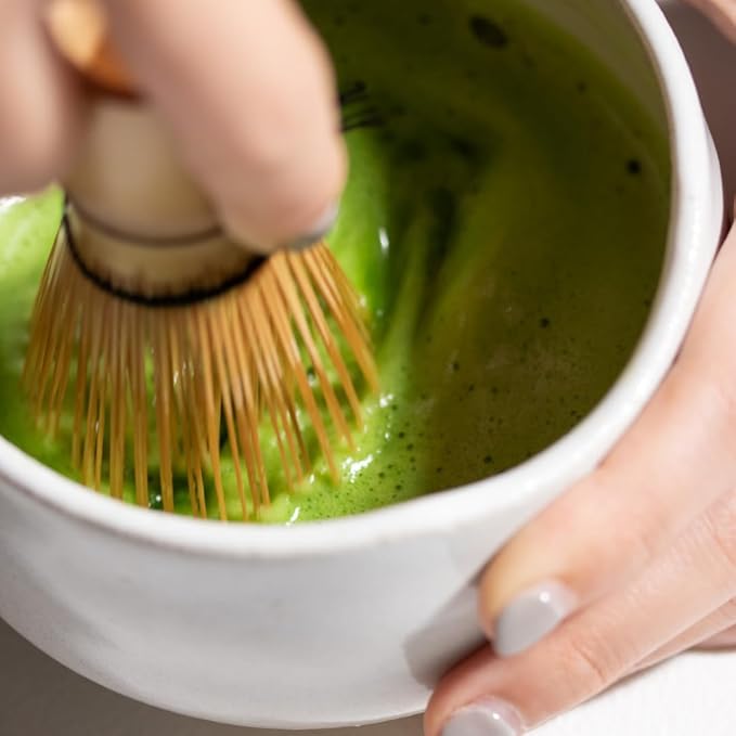 Naoki Matcha Traditional Matcha Starter Set - Bamboo Matcha Whisk (Chasen), Scoop (Chashaku), Stainless Steel Sifter - Japanese Matcha Tea Set