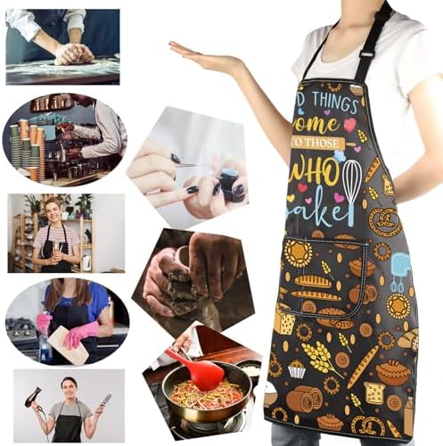 MBMSO Baking Apron the Secret Ingredient is Always Love Apron Baker Gifts Baking Cooking Gifts for Bake Lover Kitchen Apron - Image 6