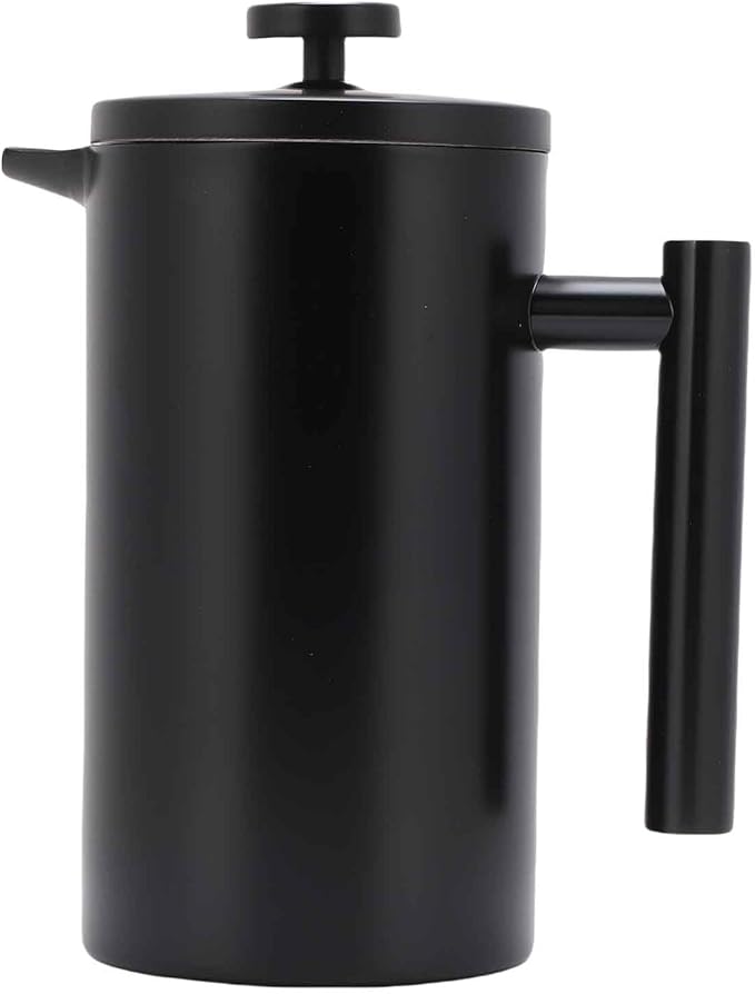 Enfmay 1000ml French Press Coffee Maker, 304 Stainless Steel Double Wall Insulated Coffee Maker Pot, Triple Filtration System for Optimal Brew, Coffee Tea Maker for Home, Office, Camping