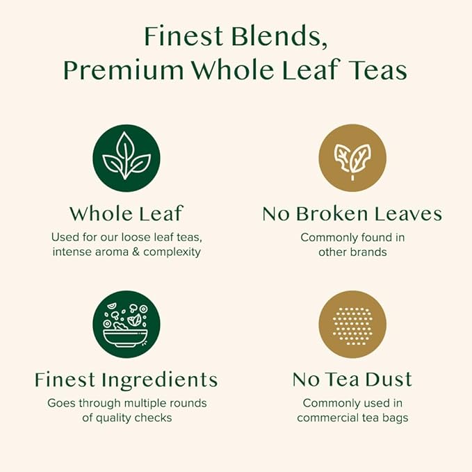 VAHDAM, Oprah's Favorite Tea Gift Set | 3 Premium Chai Teas in Golden Tin Caddy Gift Box | Exotic Chai Tea Blends | Gluten Free, Non GMO | Gifts for Men And Women