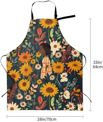 Apron Strong people waterproof work apron for kitchen cooking BBQ party perfect holiday gift with 2 Pockets - Image 5