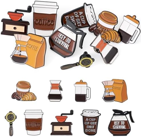 Enamel Pins Coffee Dog Cowboy Assorted Cute Alloy Brooch Funny Labels Badge Aesthetic Backpack Pins - Image 7