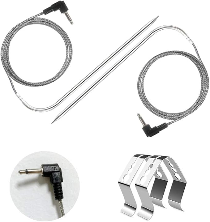 Meat Probe Replacement for Pit Boss Pellet Grills and Smokers, Waterproof 3.5 mm Plug Thermometer Meat Probe, Accessories for Pit Boss