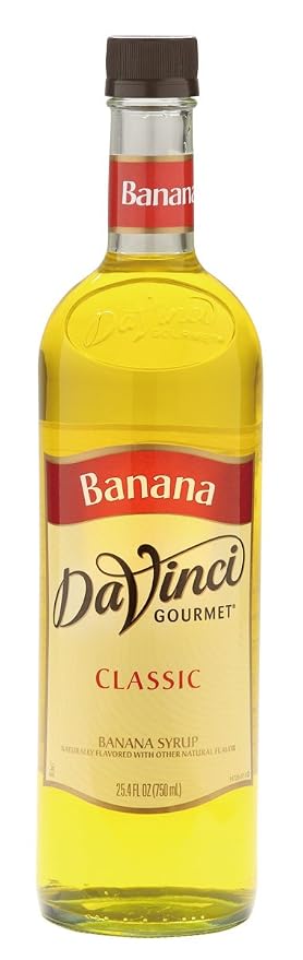 DaVinci Gourmet Classic Banana Syrup, 750 mL Glass Bottle by DaVinciGourmet