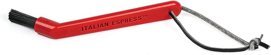 RSVP International Espresso Coffee Kitchen Cleaning Tool, Machine Brush, Red by RSVPInternational