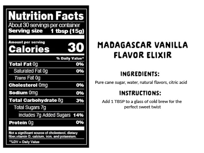 Explorer Vanilla Coffee Syrup Flavor, All Natural Gluten Free Flavoring for Drinks, Lattes, Cocktails & Shakes, 12.7 fl oz - Image 2