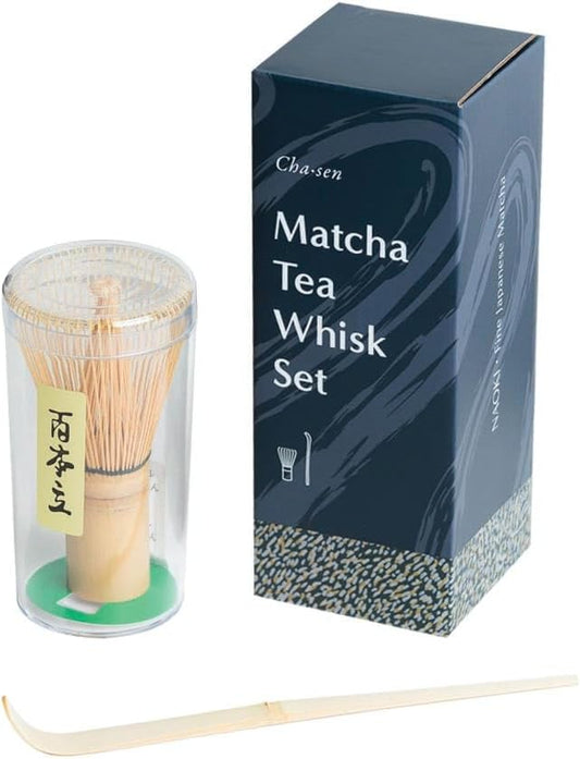 Japanese Bamboo Whisk (Chasen) Matcha Set for Traditional Matcha Tea Preparation by Naoki Matcha