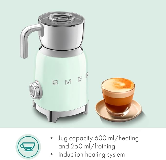 Smeg Milk Frother (Pastel Green)