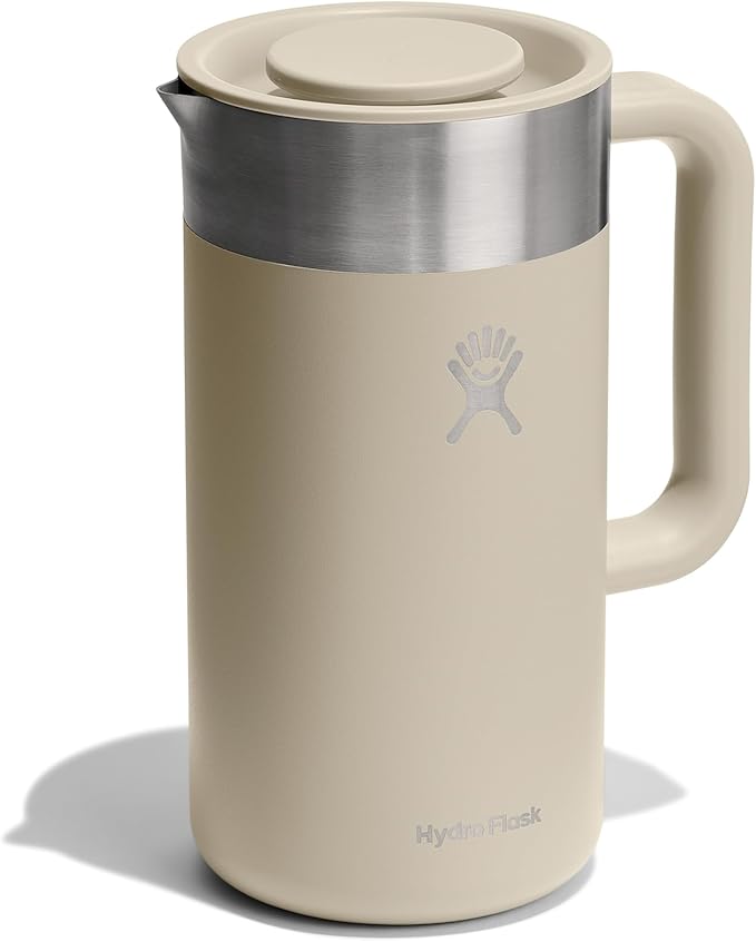 Hydro Flask French Press- Insulated Stainless Steel Coffee Maker, Camping and Outdoors Harbor Blue