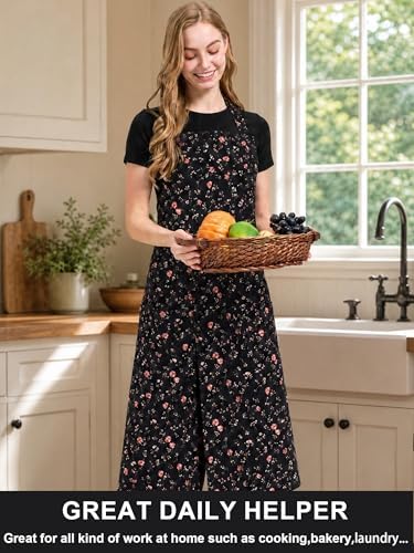 Molaxhome Split Pottery Apron with 3 Pockets Unisex with Adjustable Strap | Cotton Blend,Kitchen Apron,for Ceramics,Gardening,Kitchen Cooking - Image 5
