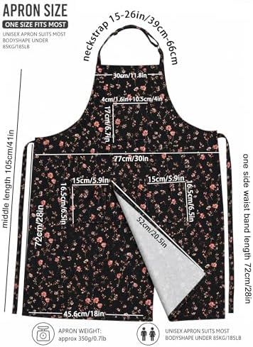 Molaxhome Split Pottery Apron with 3 Pockets Unisex with Adjustable Strap | Cotton Blend,Kitchen Apron,for Ceramics,Gardening,Kitchen Cooking - Image 2