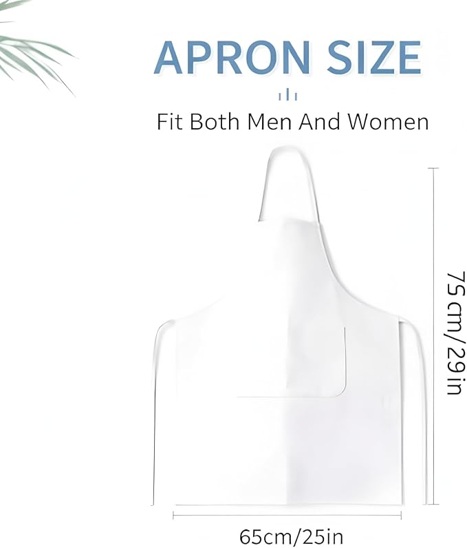 8 Pack Aprons Bulk with Pockets, Unisex Apron with Extra Long Ties for Chef, Cooking Classes, Painting, BBQ - Image 2