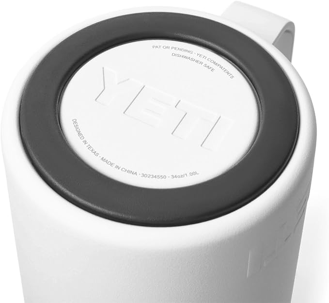 YETI Rambler 34 oz. French Press Coffee Maker, with GroundsControl Filter, White