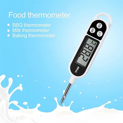 1/3pcs Candy Thermometer Digital Instant Read for Meat Kitchen Cooking Food Oil Deep Fry BBQ Grill Smoker (4, 9.6in)