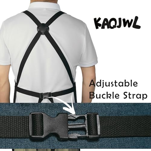Professional Unisex Chef Apron – Cross-Back, Large Pockets, Water-Resistant Cotton Canvas - Image 6
