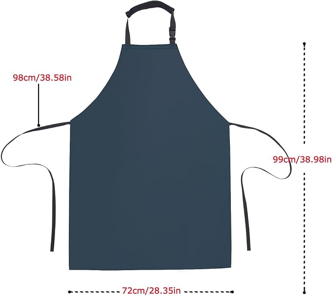 Homsolver Heavy Duty Vinyl Waterproof Apron for Unisex Adult, Ultra Lightweight, Chemical Resistant Industrial Work Apron - Image 6