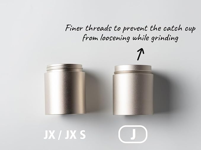 1Zpresso J Manual Coffee Grinder Silver Capacity 35g with Assembly Stainless Steel Conical Burr - Numercial Internal Adjustable Setting