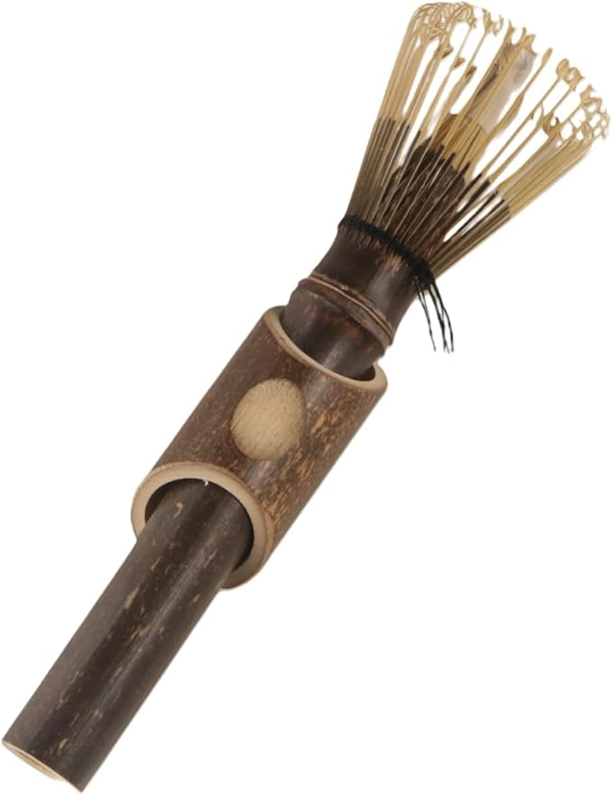 Japanese Matcha Whisk,Long Handle Bamboo Matcha Whisk,Traditional Japanese Matcha Whisk Matcha Stirrer, for Matcha Powder Preparation