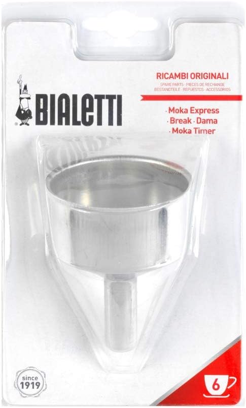 Bialetti 6877 Moka Express 6-Cup Replacement Funnel for Espresso Machine